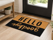 Suupia Hello Goodbye doormat, styled product view 4