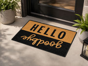 Suupia Hello Goodbye doormat, styled product view 9