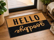 Suupia Hello Goodbye doormat, styled product view 10