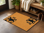 Suupia Hi Bye Fox Doormat, styled view 2