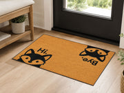 Suupia Hi Bye Fox Doormat, styled view 4