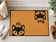 Suupia Hi Bye Fox Doormat, styled view 5