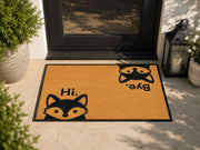 Suupia Hi Bye Fox Doormat, styled view 7