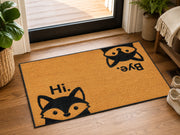 Suupia Hi Bye Fox Doormat, styled view 10