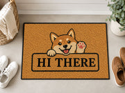Suupia Hi There Puppy doormat, styled product view 5