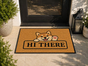 Suupia Hi There Puppy doormat, styled product view 7