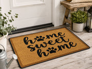 Suupia Home Sweet Home Paw Print Doormat, styled view 6