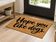 Suupia Hope You Like Dogs doormat, styled product view 4