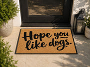 Suupia Hope You Like Dogs doormat, styled product view 7