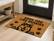 Suupia Hope You Like Huskies doormat, styled product view 4