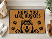 Suupia Hope You Like Huskies doormat, styled product view 5