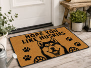 Suupia Hope You Like Huskies doormat, styled product view 6