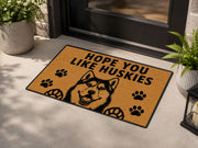 Suupia Hope You Like Huskies doormat, styled product view 9