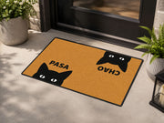 Suupia Pasa Chao Black Cat doormat, styled product view 9