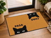Suupia Pasa Chao Black Cat doormat, styled product view 10