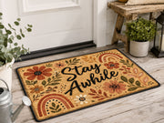 Suupia Stay Awhile Wildflower Doormat, styled view 6