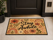 Suupia Stay Awhile Wildflower Doormat, styled view 8