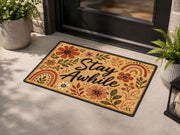 Suupia Stay Awhile Wildflower Doormat, styled view 9