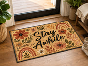 Suupia Stay Awhile Wildflower Doormat, styled view 10