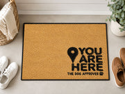 Suupia You Are Here The Dog Approves Doormat, styled view 5