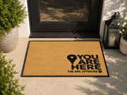 Suupia You Are Here The Dog Approves Doormat, styled view 7