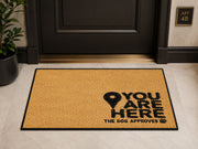 Suupia You Are Here The Dog Approves Doormat, styled view 8
