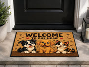 Suupia Welcome Home Puppy and Kitten Doormat, styled view 1