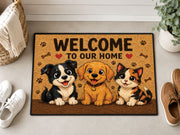 Suupia Welcome Home Puppy and Kitten Doormat, styled view 5