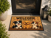 Suupia Welcome Home Puppy and Kitten Doormat, styled view 7