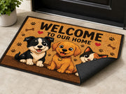 Suupia Welcome to Our Home Doormat, styled view 3