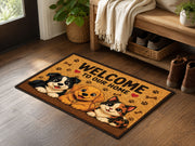 Suupia Welcome to Our Home Pets doormat, styled product view 2