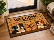 Suupia Welcome to Our Home Pets doormat, styled product view 10