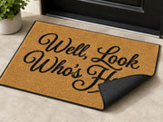 Suupia Well Look Who's Here Doormat, styled view 3