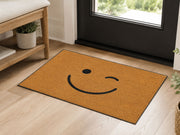 Suupia Winking Smiley Face Doormat, styled view 4