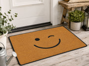 Suupia Winking Smiley Face Doormat, styled view 6