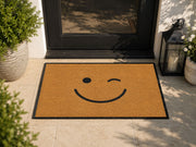 Suupia Winking Smiley Face Doormat, styled view 7