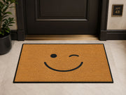 Suupia Winking Smiley Face Doormat, styled view 8