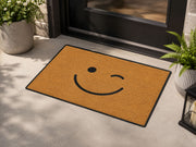Suupia Winking Smiley Face Doormat, styled view 9
