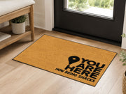 Suupia You Are Here Now Bring Snacks Doormat, styled view 4