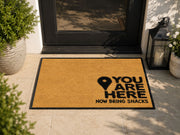 Suupia You Are Here Now Bring Snacks Doormat, styled view 7